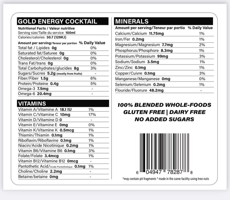 GOLD ENERGY TONIC